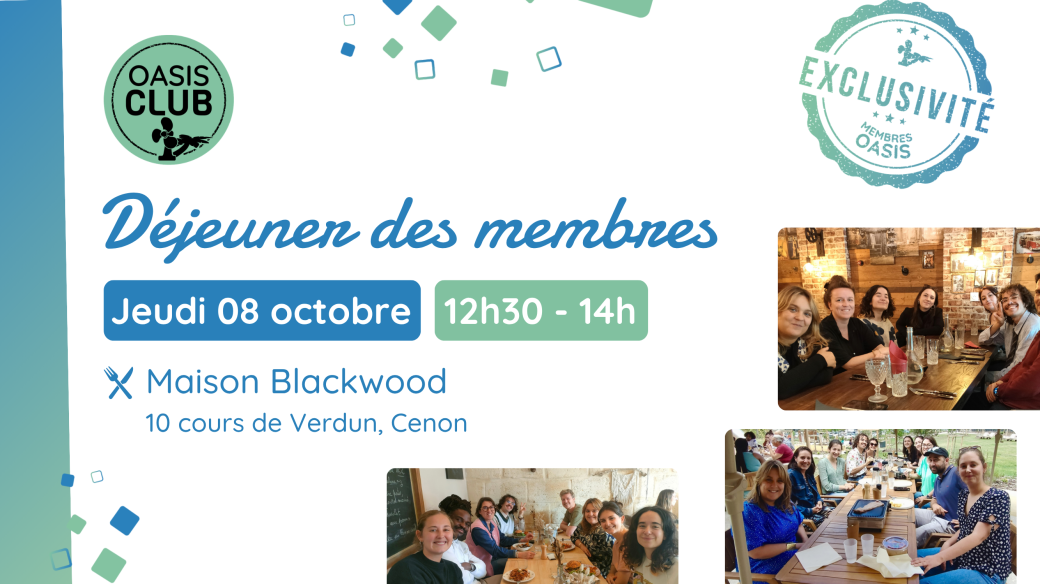 Déjeuner des membres de l'Oasis !