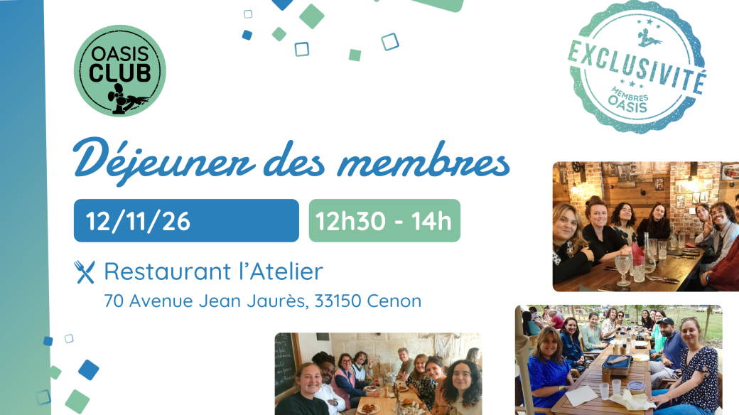 Déjeuner des membres de l'Oasis 