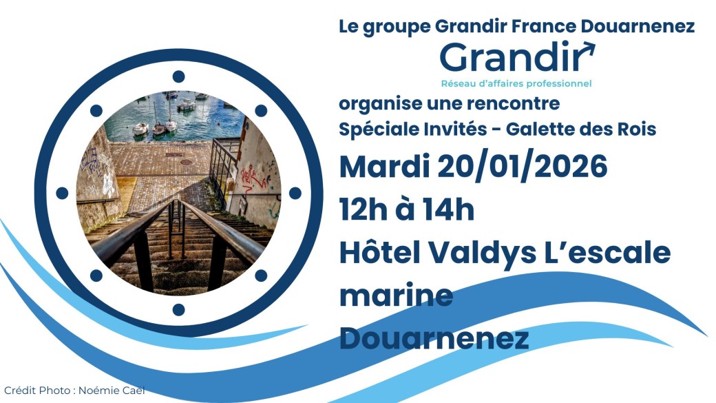 Déjeuner Spécial Invités – Galette des Rois organisé par Grandir France Douarnenez