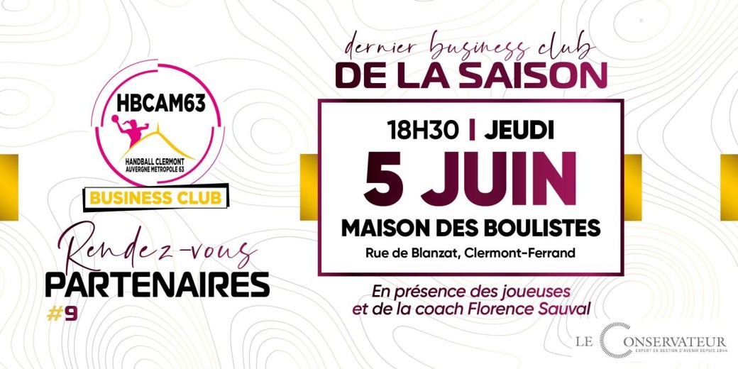 DERNIER BUSINESS CLUB SAISON 2024-2025
