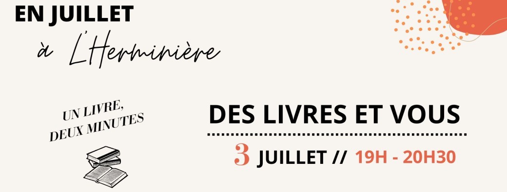 Des livres et vous ! Un livre, deux minutes :)