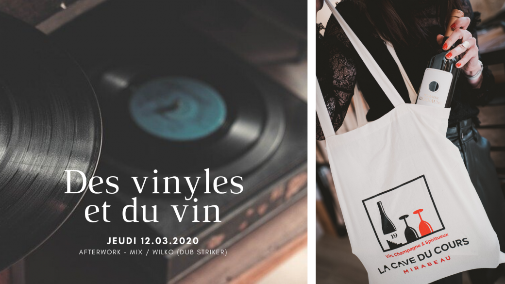 Des vinyles et du vin