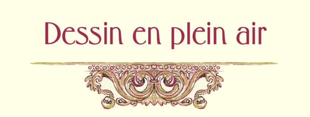 Dessin en plein air aux encres colorées