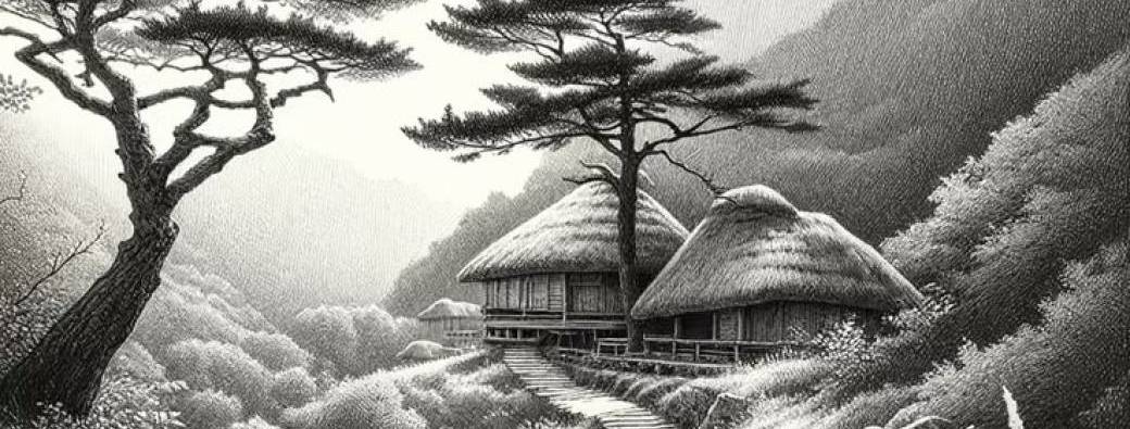 Dessiner des paysages en noir et blanc