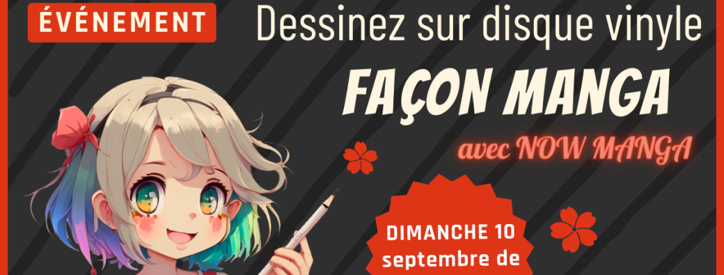 Dessinez sur disque Vinyle façon Manga