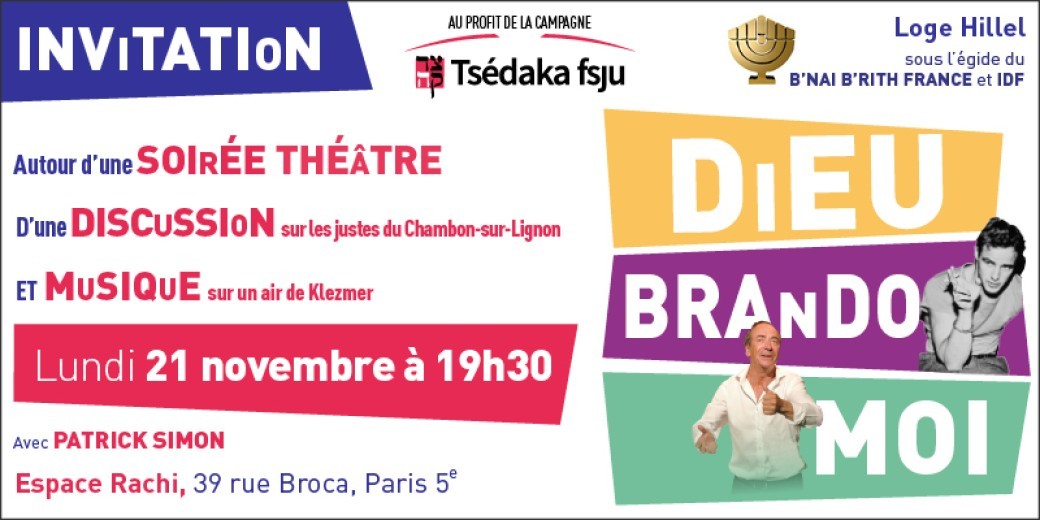 SOIREE THEATRE « DIEU, BRANDO ET MOI…»