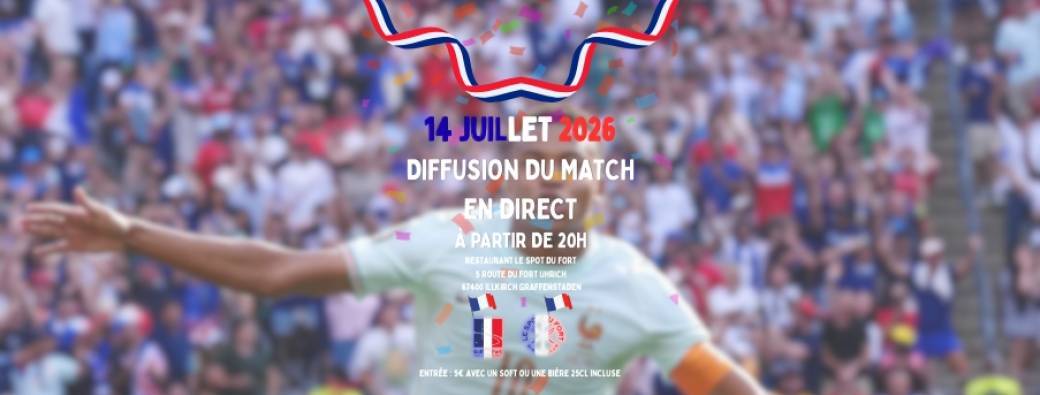 DIFFUSION DE LA DEMI FINALE DE L'ÉQUIPE DE FRANCE