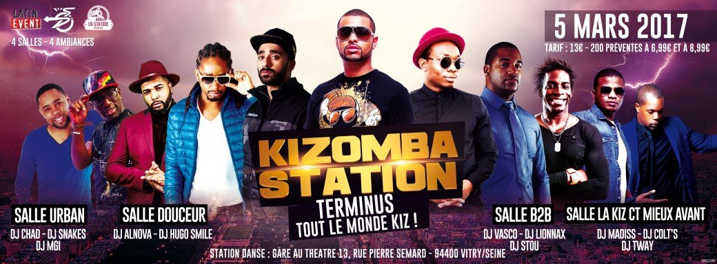 Dimanche 5 Mars - Kizomba Station - Terminus Tout Le Monde Kiz