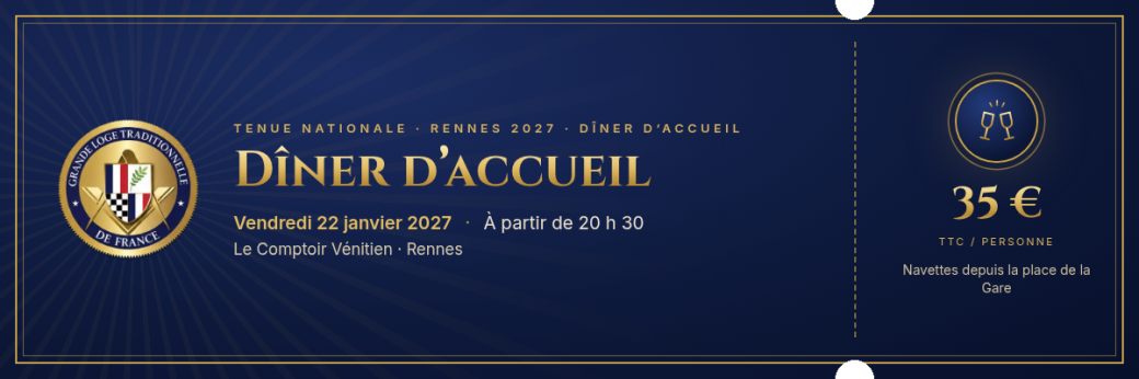 Diner d'accueil