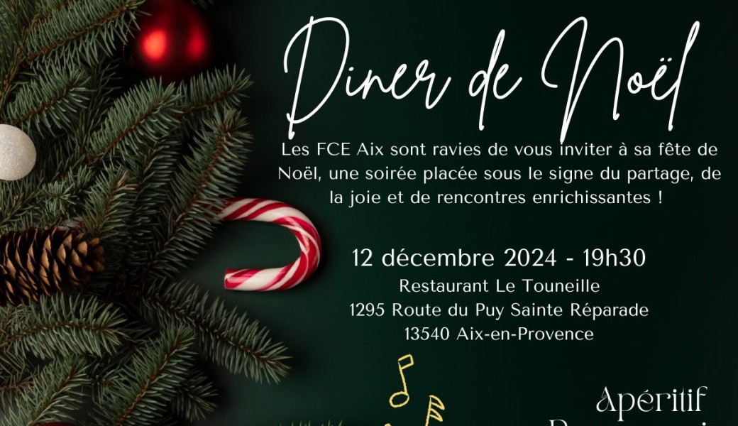 Diner de Noël FCE Aix - 12 Décembre 2024