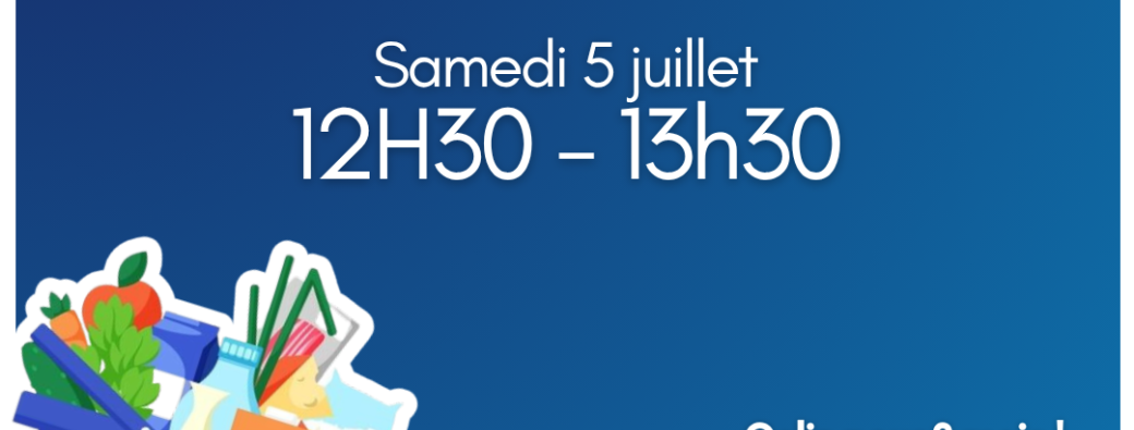 Distribution de colis alimentaire du samedi 5 juillet 2025