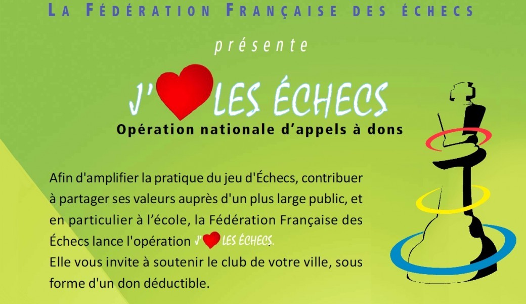 Dons "J'aime le échecs"  2019/2020