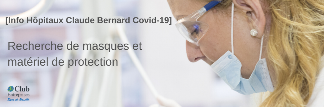 Dons de masques et matériels pour les Hôpitaux Claude Bernard 