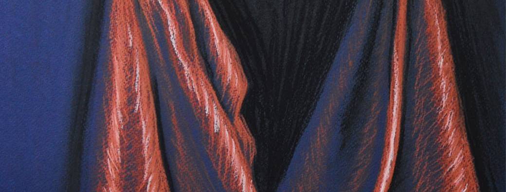 Drapé au carré conté