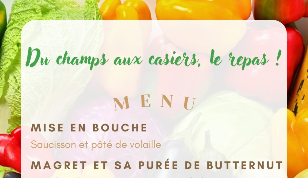 Du champs au casier : Le repas !