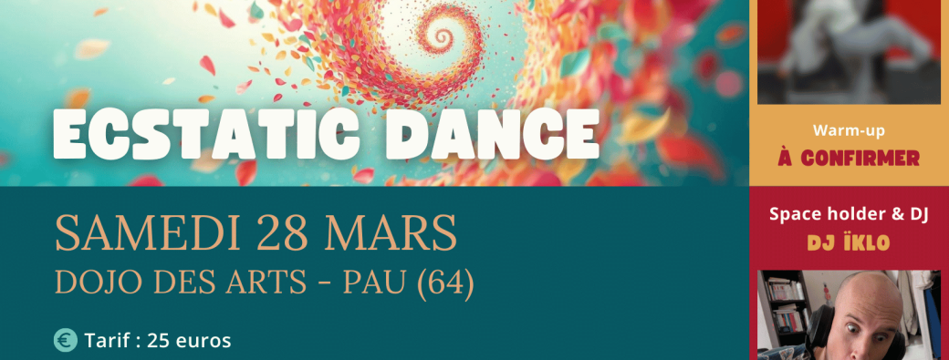 Ecstatic Dance - 28 mars 2026 au Dojo des arts Pau