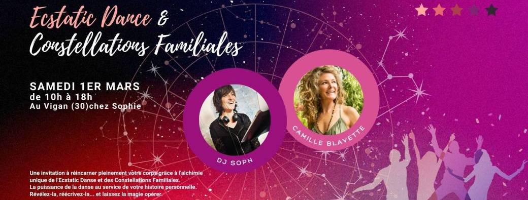 Ecstatic Dance et Constellations Familiales avec Sophie Auber et Camille Blavette