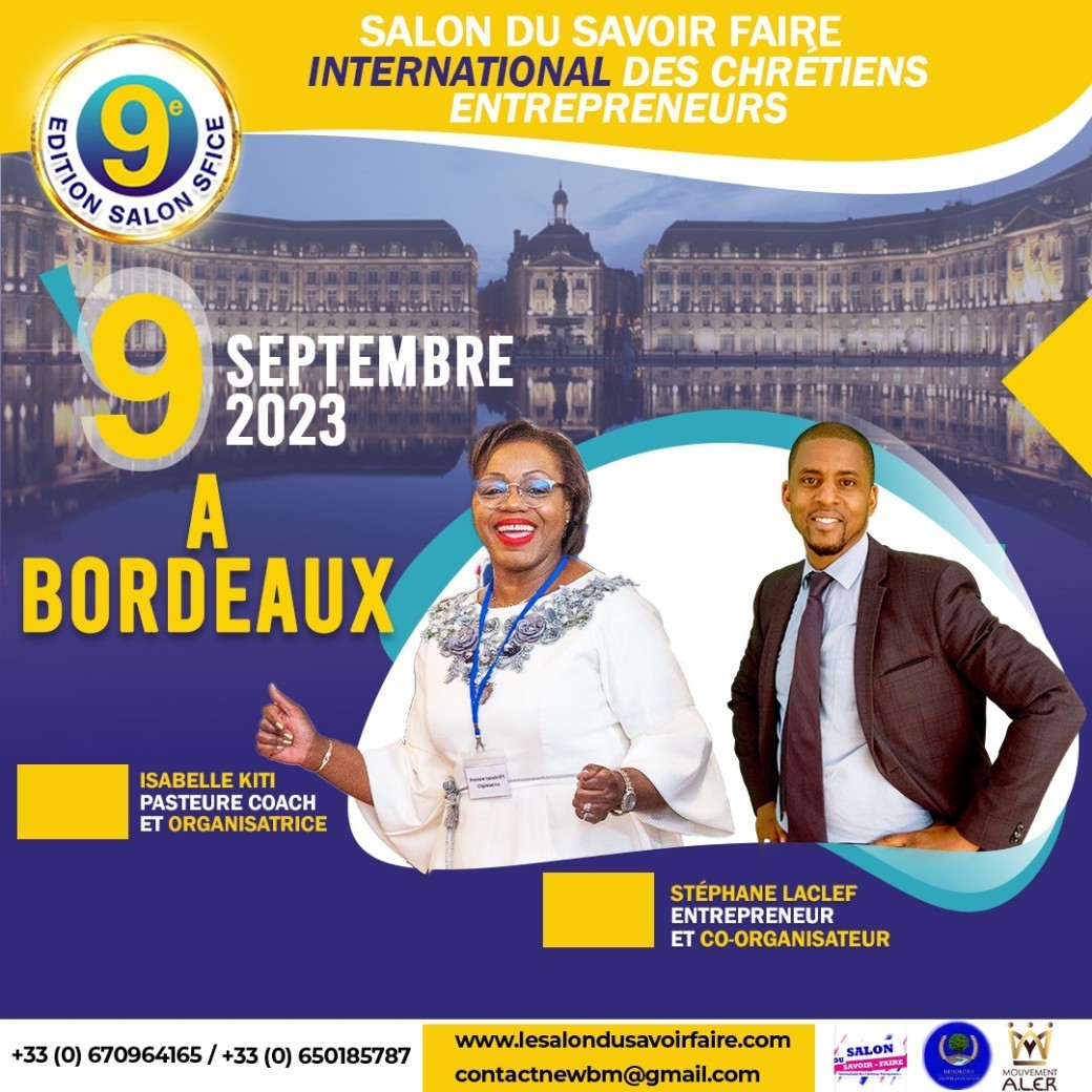 Edition N°9 du Salon du Savoir-Faire International des Chrétiens Entrepreneurs 2023