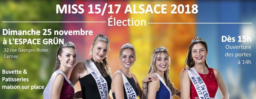 Election miss 15/17 Alsace 2018
