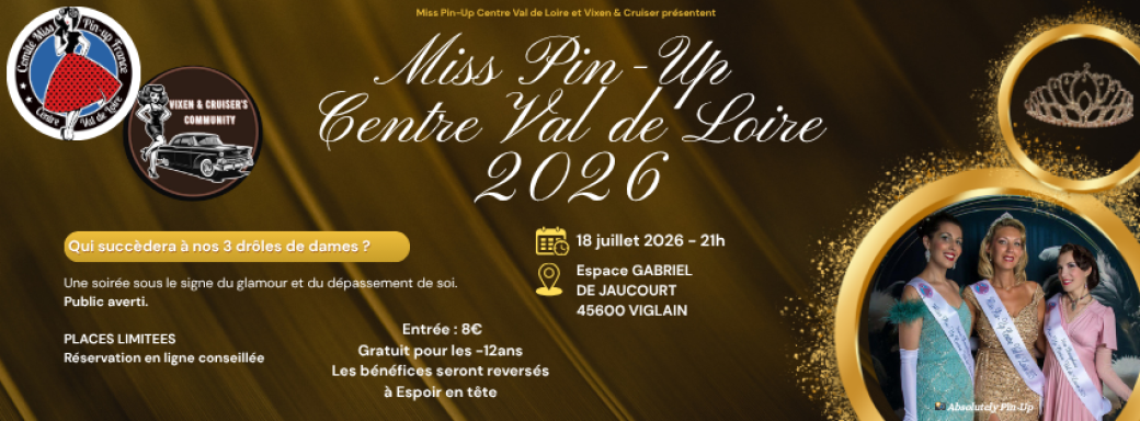 Election Miss Pin-Up Centre Val de Loire 2026