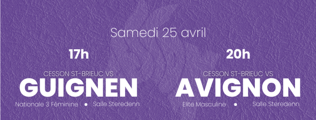 [N3F / ELITE MASCULINE] - Cesson Volley vs Guignen / Cesson Volley vs Avignon