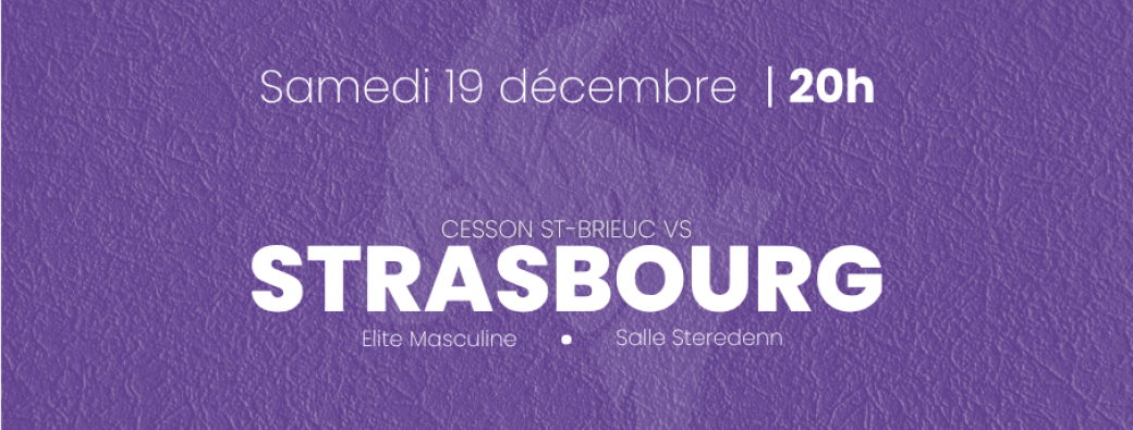 [ELITE MASCULINE] - Cesson Volley vs Strasbourg