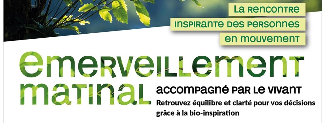 Emerveillement matinal 17 - "Accompagné par le vivant"