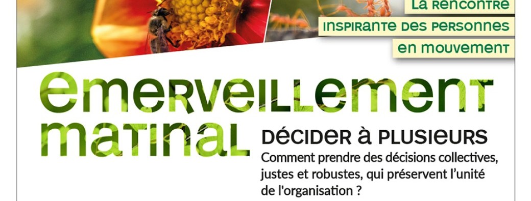 Emerveillement matinal 18 - Décider à plusieurs