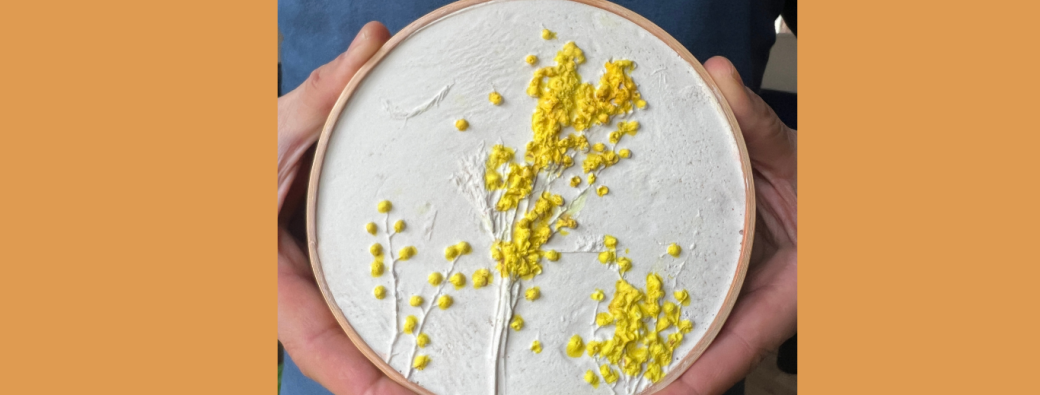 Empreinte végétale en relief - Cool Beans Versailles