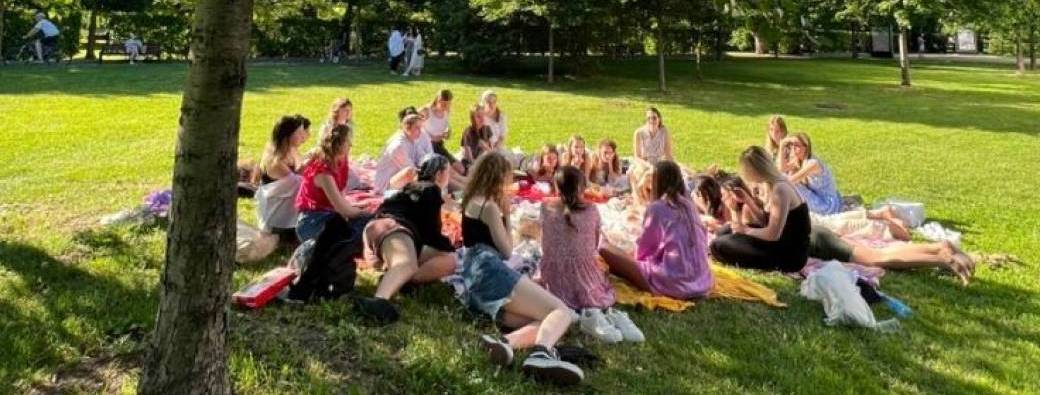 English Speaking Club at the sunset L-L-N lake