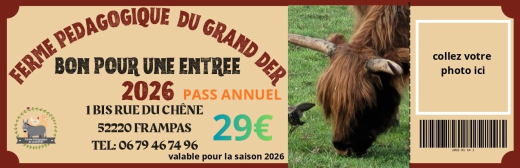 entrée parc PASS ANNUEL