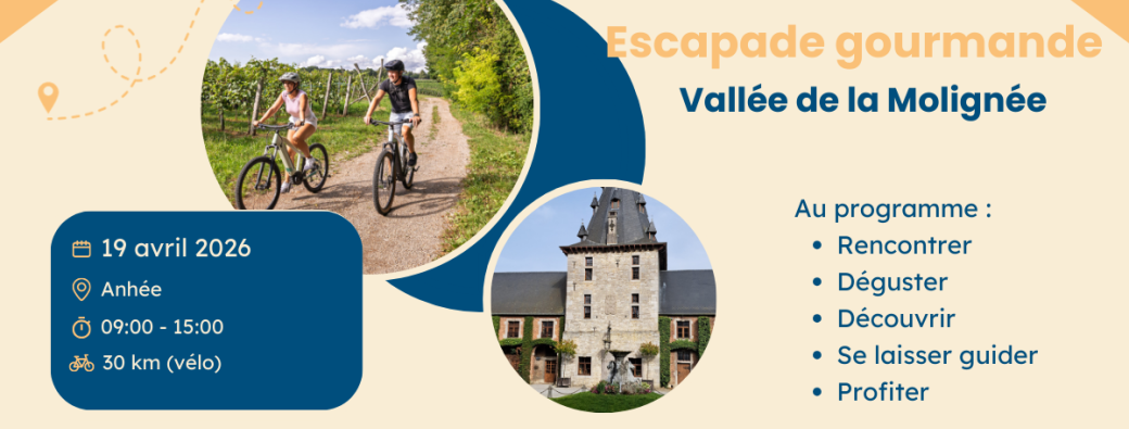 Escapade gourmande - vallée de la Molignée