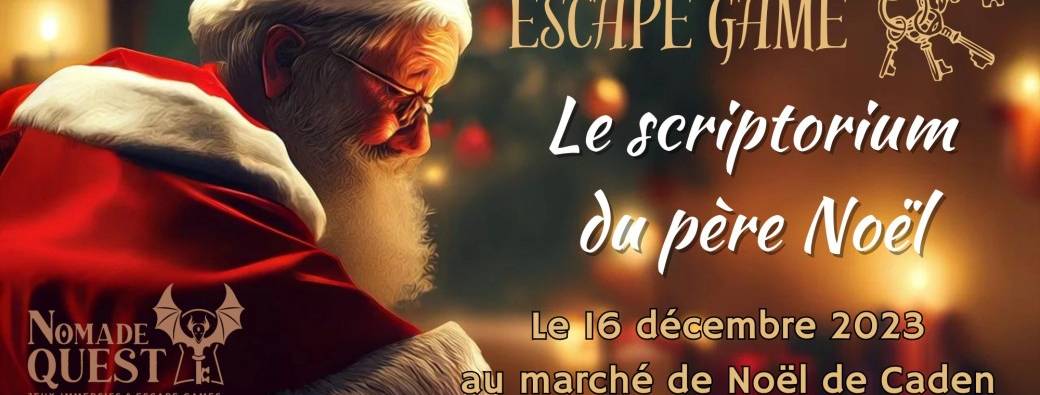Escape game "Le scriptorium du père Noël" Caden
