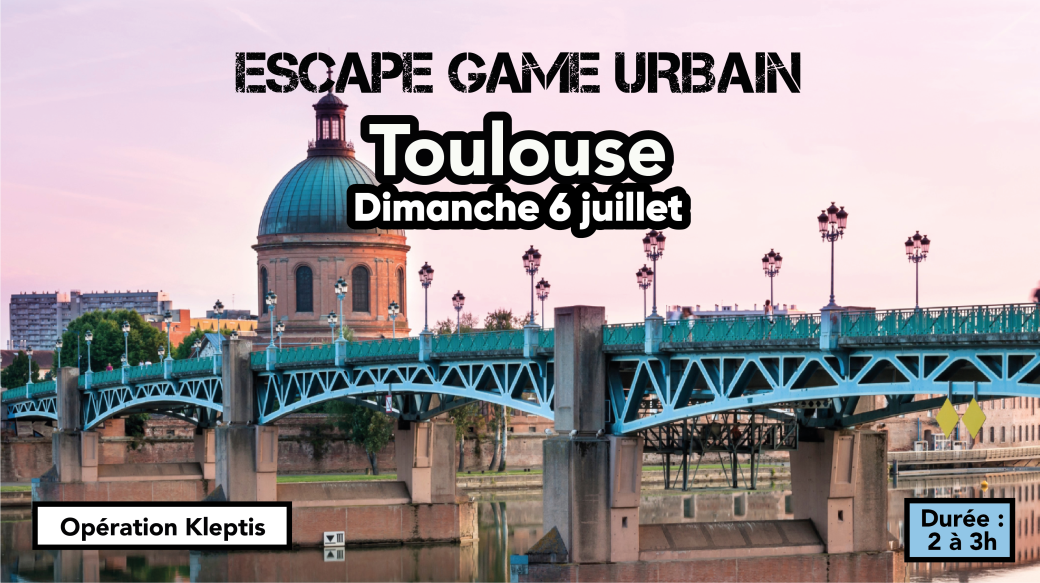 Escape Game Urbain - L'opération KLEPTIS - Toulouse Escape Game Urbain - L'opération KLEPTIS - Toulouse