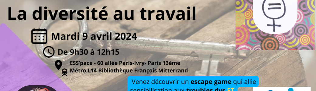 Matinale diversité au travail le mardi 9 avril  à 9 h 30 à Paris 13ème 