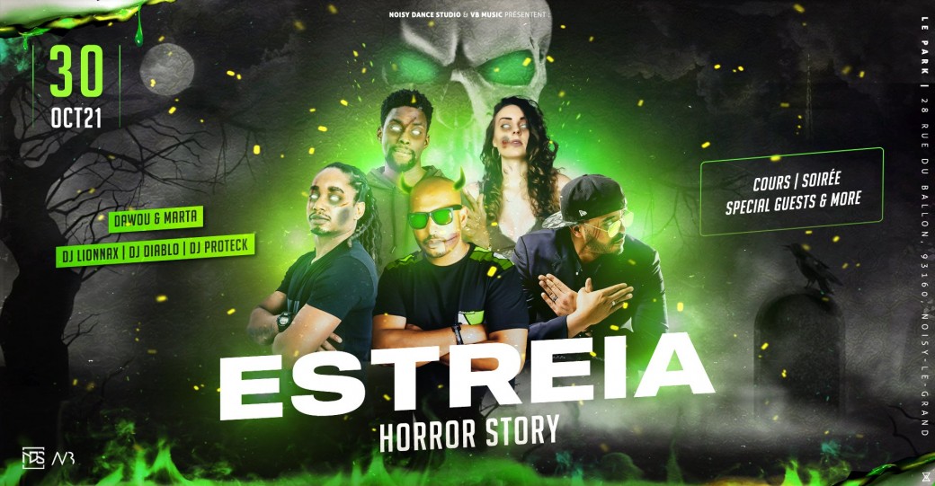 Estreia Kizomba - Horror Story - Samedi 30 octobre - Le Park