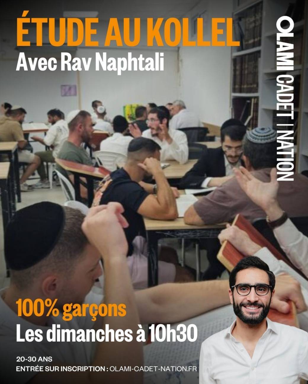 Etude au Kollel avec Rav Naphtali