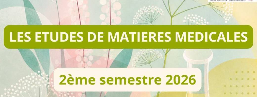Etudes de matières médicales Rentrée 2026