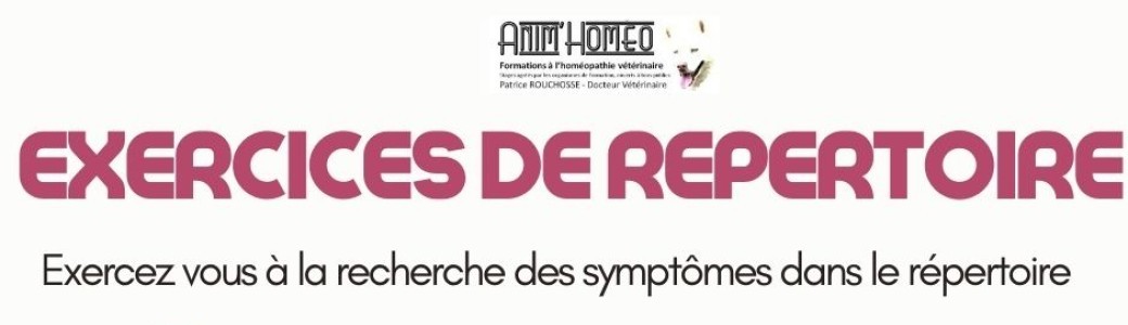 Exercices de répertoire  11/10