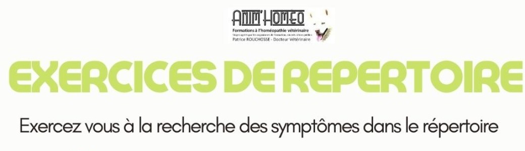 Exercices de répertoire 12/07