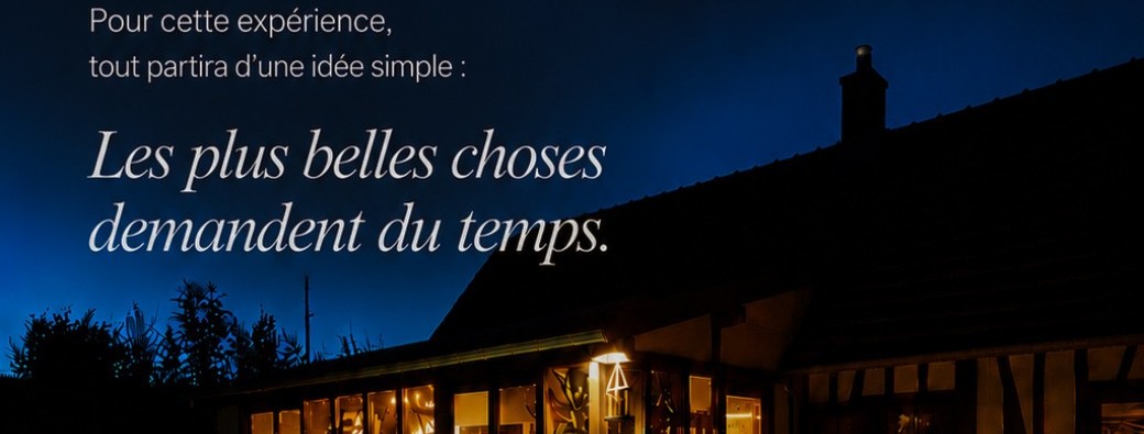 Expérience THYMOS | Les plus belles choses demandent du temps 