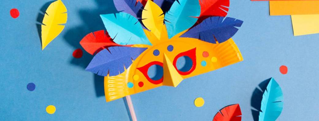 CREE TON MASQUE DE MARDI GRAS - 4 ANS ET +