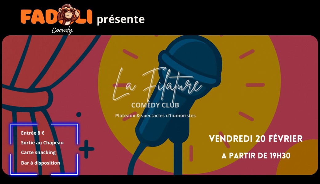 FADOLI Comedy – Le stand-up débarque à Manosque (1ère édition)