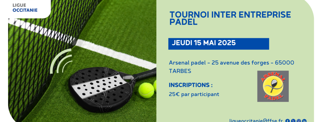 Tournoi inter-entreprise - Padel