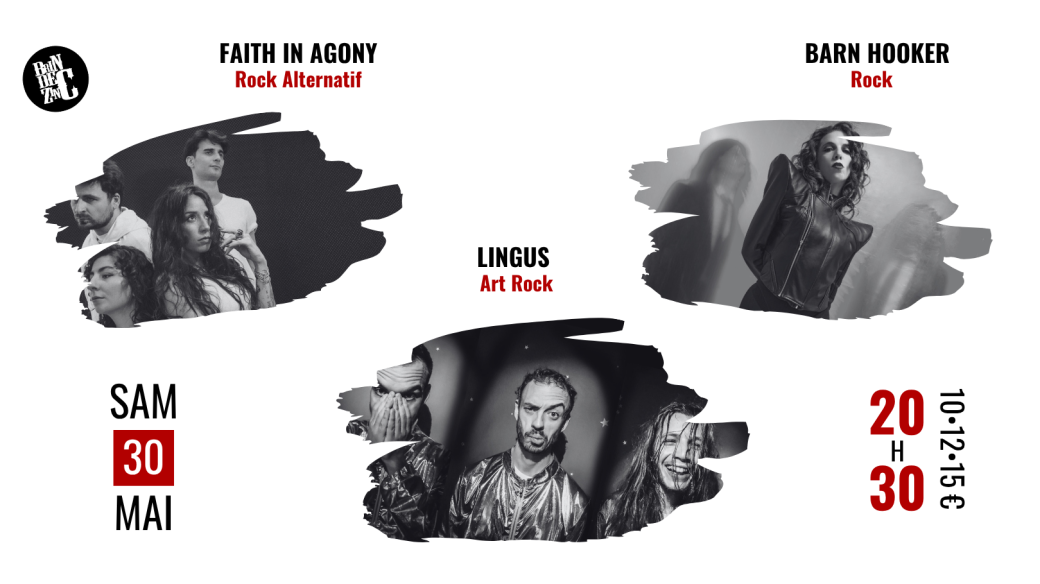 FAITH IN AGONY x BARN HOOKER x LINGUS (Rock Alternatif x Rock x Art Rock) 