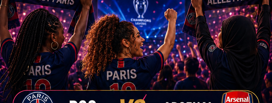 Fan zone 100% Femme PSG-Arsenal ❤️????