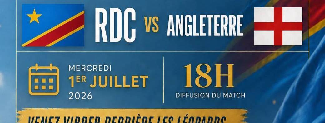 FAN ZONE - RDC vs ANGLETERRE -> EN ROUTE VERS LES 8EME !
