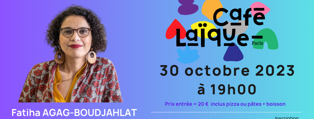 Fatiha Boudjahlat au Café Laïque Paris 