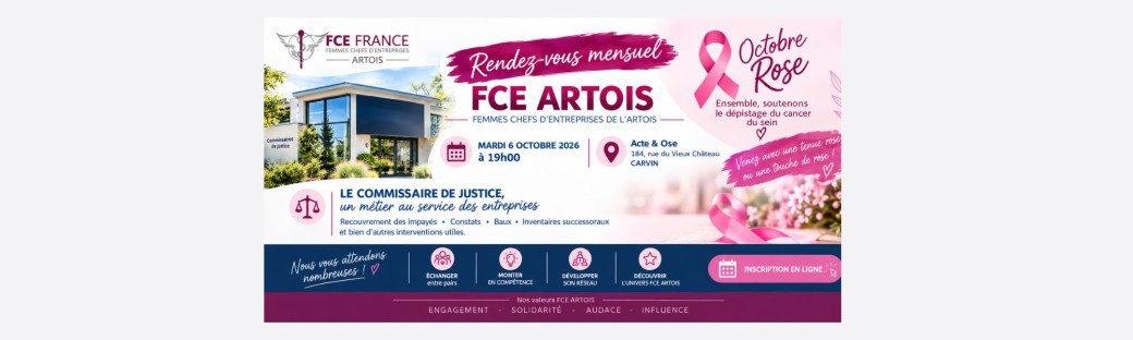 FCE Artois 06/10/2026 - Commissaire de justice : un métier au service des entreprises