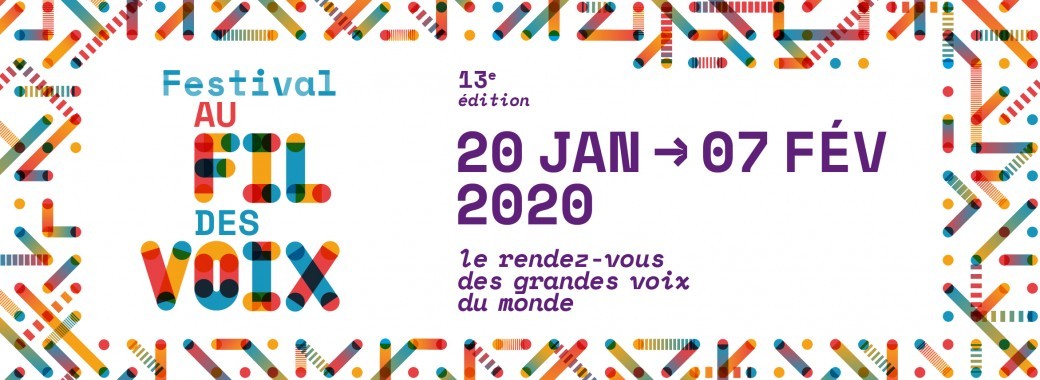 Festival AU FIL DES VOIX 2020 - 13e édition